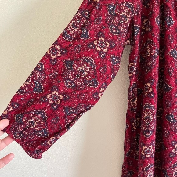 AMERICAN eagle outfitter women’s tunic dress size large red - Picture 2 of 4